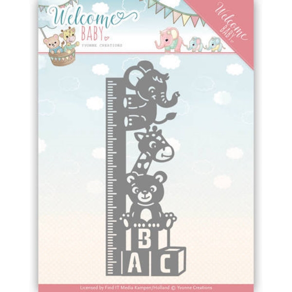 Growth Chart - Welcome Baby - Stanzschablone