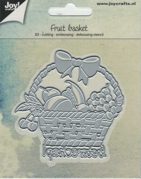 Fruchtkorb / Fruit basket - Stanzschablone